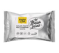 Massa Ticino Mona Lisa Pâte à sucre multi-usage pour gâteaux Blanc 1 kg