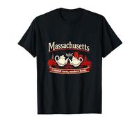 Massachusetts : Bottes Modernes coloniales Horizon de Boston T-Shirt