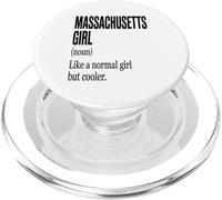 Massachusetts Girl Like A Normal Girl But Cooler Local Roots PopSockets PopGrip pour MagSafe