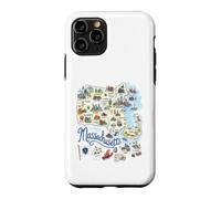 Massachusetts, MA, États-Unis, Cartes d'icônes, Boston Coque pour iPhone 11 Pro