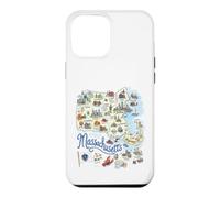 Massachusetts, MA, États-Unis, Cartes d'icônes, Boston Coque pour iPhone 12 Pro Max