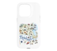 Massachusetts, MA, États-Unis, Cartes d'icônes, Boston Coque pour iPhone 15 Pro