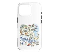 Massachusetts, MA, États-Unis, Cartes d'icônes, Boston Coque pour iPhone 16 Pro