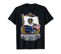 Massachusetts Stands Under One Flag T-Shirt