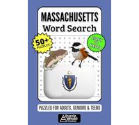 Massachusetts Word Search Puzzle Book: 50+ Fun & Easy-to-Read Puzzles Exploring The Bay State, Boston & Colonial History, Gift for Bay Staters & Visitors, Adults, Seniors & Teens
