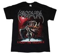 Massacra Enjoy The Violence Death Thrash Metal Loudblast Black T-Shirt Black 3XL