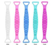 Massage Bain Douche Silicone Corps Bain Ceinture Exfoliant Dos Brosse Ceinture Lavage Propre Bain Gommage Ceinture Serviette En Stock Livraison Directe