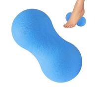 Massage Ball, Deep Tissue Massager, Post Workout Recovery Tool, Rubber Muscle Release Ball, Portable Relaxing for Post Healing, 5.51x2.76x1.57 inches, Blue, Pink
