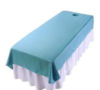 Massage Bed Sheet Housse de table massage beauté réutilisable, drap salon spa avec trou for le visage, anti-rides en coton polyester(Type 4)