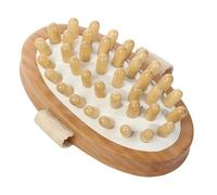 Massage Brush, Body Shaping Wooden Massager Comb, Professional Relaxation Tool for Daily Care, Home Spa Therapist, Circulation Stimulation, Men Women Travel Wellness Routine 5.91x3.54x1.57in
