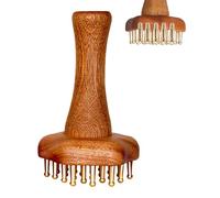 Massage Brush, Meridian Body Massager Tool, Ergonomic Scrubber Comb, Deep Tissue Circulation Stimulator, Full Body Relaxation for Face, Legs, Back, Belly, Thighs, and Feet