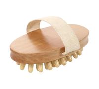 Massage Brush, Wooden Massager Comb, 5.91x3.54x1.57 inches Portable Daily Care Tool Soothing Scalp, Body Brush for Stress and Blood Flow, Men Women, Travel Friendly Wellness