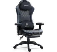 Massage chauffage ressorts canapé PC noir/blanc