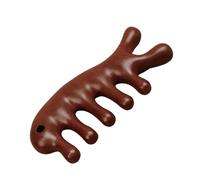 Massage Comb, Hair Massage Brush, 4-in-1 Wood Body Scraper, 4.33x1.97x0.39 inches Compact Facial and Back Massager, Ideal for Salon, Home, Shower, Travel & Workplace