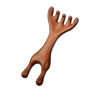 Massage Comb - Sandalwood, 2.76x5.71in Antlers Comb Scalp Massager | Eco