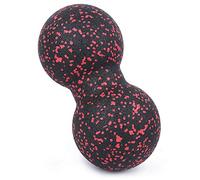 Massage de la Boule de Yoga pour la Relaxation Musculaire Tissus Profonds, dans un Matériau EPP Haute qualité, Rouge et Noir, 24 X 12 Cm, adapté aux Athlètes et aux Amateurs Fitness (rouge et noir)