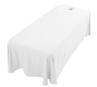 Massage de lit de massage, 114x71 jupe de table de massage respirante avec trou du visage, couverture de lit de beauté réutilisable, couverture de lit de spa pour la jupe de table de massage de massa