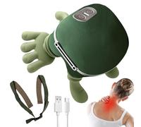 Massage des épaules rechargeable - 1 unité de cou 3 vitesses 2 modes de chauffage | Vibrateur haute résistance pour les muscles du corps, femmes, hommes, amis, thérapie professionnelle à domicile, Rel