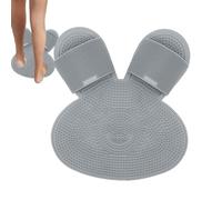 Massage des pieds en silicone - Chaussons à frotter l'arrière, coussin de massage de bain | Tapis de lavage de sol de salle de bain, peau morte qui enlève la brosse pour le bain