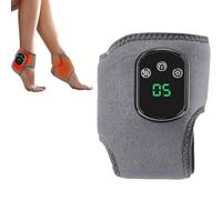 Massage des pieds, triple méthode améliorée de massage des pieds avec 3 modes de vibration, 5 niveaux de chauffage, enveloppement chauffant électrique pour les pieds, coussin chauffant pour cheville