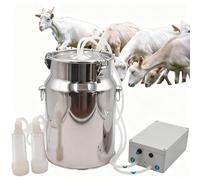 Massage Doux De Pulsation De Machine De Traite D'acier Inoxydable De 10L | Le Seau En Acier Inoxydable De 10l Résiste À La Corrosion Et Se Nettoie Rapidement, Adapté Aux Bovins Et Aux Moutons