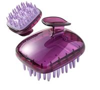 Massage du cuir chevelu en silicone - Massage doux du cuir chevelu - Brosse de massage antidérapante pour cuir chevelu - Brosse de massage amovible pour cheveux secs et humides - 3,31