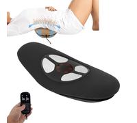 Massage du dos, appareil de massage électrique des vertèbres lombaires avec télécommande filaire, appareil de massage du dos avec minuterie, vibration et chaleur, endurance 90 minutes (noir)