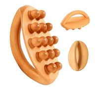 Massage en bois, brosse de massage pour le corps, rouleau de massage manuel avec gâchette | Masseur en bois tenu dans la main au pinceau à main pour soulager