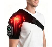 Massage Épaule, Chauffage et Micro-courant, 8 Modes + 10 Niveaux d’Intensité, (45-70°C) - Télécommande via APP, Soulage les Douleurs du Cou et des Épaules