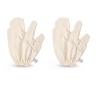 Massage Exfoliating Gloves with Elastic Wrist Bands for Dry Brushing, Lymphatic Drainage & Skin Rejuvenation (4 Pcs)