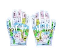 Massage Gloves, Palm Shaped Massage Gloves with Meridian Points Chart, Hand Held Massager, Full Body Care Brush, Ideal for Muscle Relief on Back, Neck, and More