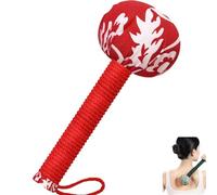 Massage Hammer,Lymphatic Drainage Hammer,Lymphatic Drainage Hammer For Body,Wormwood Massage Hammer With Massage Tool For Back Pain Relief,Muscle Relaxation Meridian Activation (RED)