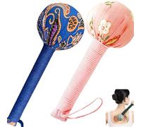 Massage Hammer,Lymphatic Drainage Hammer,Lymphatic Drainage Hammer For Body,Wormwood Massage Hammer With Massage Tool For Back Pain Relief,Muscle Relaxation Meridian Activation (BLU+PIN)