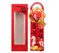 Massage Hammer Stick - Traditional Decoration for Holiday Celebration | Plant-Based Material with Chinese Style, Year of the Horse Design, Wedding Birthday Travel Gift, Party Gathering Keepsake