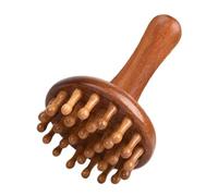 Massage Massage Brush For Belly | 28 Teeth Wooden Portable Ergonomic Handle