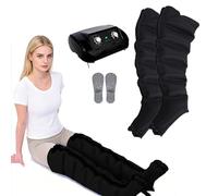 Massage par Compression Air, Appareil de Pressothérapie, 6 Chambres, Temps 0-30 Min, Pression 0-240 mmhg, Amélioration Circulation et Lymphatique, Soulagement Lourdes et Relaxation