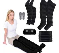 Massage par Compression Air, Appareil de Pressothérapie, 6 Chambres, Temps 0-30 Min, Pression 0-240 mmhg, Amélioration Circulation et Lymphatique, Soulagement Lourdes et Relaxation