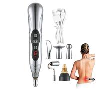 Massage Pen, Electric Stimulator, ABS Rechargeable Trigger Point Tool, Meridian Massager for Muscle Relief and Reflexology, Ideal for Men and Women, 18.3x2.5cm