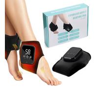 Massage Pieds 3 in 1, Masseur de Cheville Électrique Chauffant, Massaggiatore per Piedi, 3 Modalità e 5 Livelli di Calore, per la Circolazione Sanguigna e Relaxation