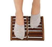 Massage Pieds, 8 Rangées Rouleau Massage Pied en Bois, Masseur Pieds Foot Massager, Massage Pieds Circulation Sanguine pour les Pieds Fatigués, les Épines Calcanéennes et la Fasciite Plantaire