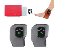 Massage Pieds, Masseur 3 En 1, Massage des Pieds Pour Neuropathie, Masseurs de Cheville Portables Sans Fil Avec 3 Modes de Vibration, 5 Réglages de Chaleur (2 PCS)