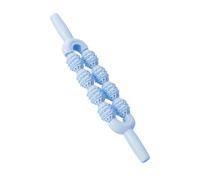 Massage Roller Stick - 39.8x8.5cm Deep Tissue Massage Roller Stick - Stable Double Row Massager For Neck Back Arms Calves Thighs Shins Tightness Cramps Warm Up Exercise Yoga Workout Fitness Women
