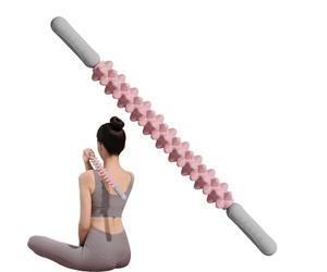 Massage Stick Roller - Deep Tissue Fascia Massager, Muscle Relief Wand with Ergonomic Double Grips, High-Density Trigger Point Technology, Targeted Pressure Knobs, for Men Runners Athletes Gym