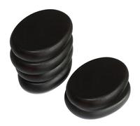 Massage Stones, 6pcs Hot Stones Massage Set, Guasha Smootha Natural Hot Stones, 2,3x1,9 petites pierres de massage de roche chauds pour le spa à domicile, chauffe-pied, relaxant, guérison