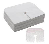 Massage Table Headrest Covers | 100 Pieces Non-Woven Breathable Accessories-Non-Sticking Massage Headrest Co-SPA Face Rest Covers,for Women Adults Family Friends Beauty Spas Beauty Salons