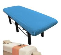 Massage Table Sheets, Blue Oil-Proof Non-Woven Spa, 5X Esthetician Bed Covers, Breathable, Soft Massage Blanket, Comfortable Fit for Therapists, 220x100cm