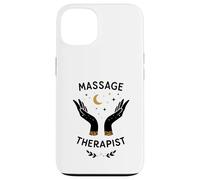 Massage Therapist Celestial Hands Minimal Spa Graphic Coque pour iPhone 13