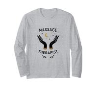 Massage Therapist Celestial Hands Minimal Spa Graphic Manche Longue