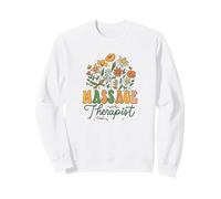 Massage Therapist Retro Floral Garden Aesthetic Sweatshirt