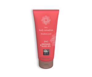 Massage- und Gleitgel 2-in-1 Erdbeere 200 ml